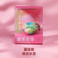 Museum "Flourishing Elegance" Famille Rose Porcelain Fridge Magnet Collection (6 pieces)