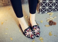 Casual Embroidered Ladies Shoes SHO-020