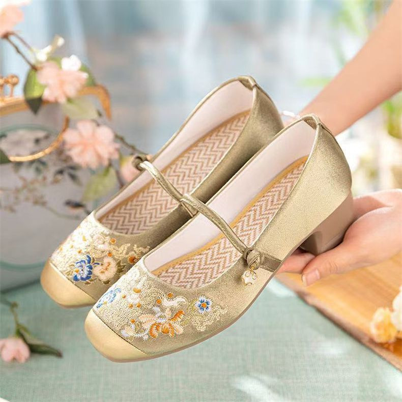 Casual Embroidered Ladies Shoes SHO-035