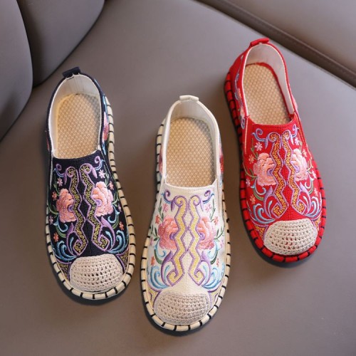 Casual Embroidered Ladies Shoes SHO-021