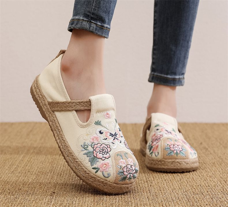 Casual Embroidered Ladies Shoes SHO-029