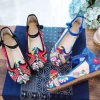Casual Embroidered Ladies Shoes SHO-010