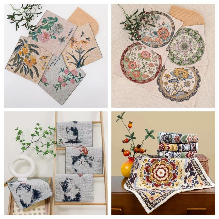 100% Cotton Towel; Towel; Cotton Terry Towel; Embroidered Cotton Hand Towel