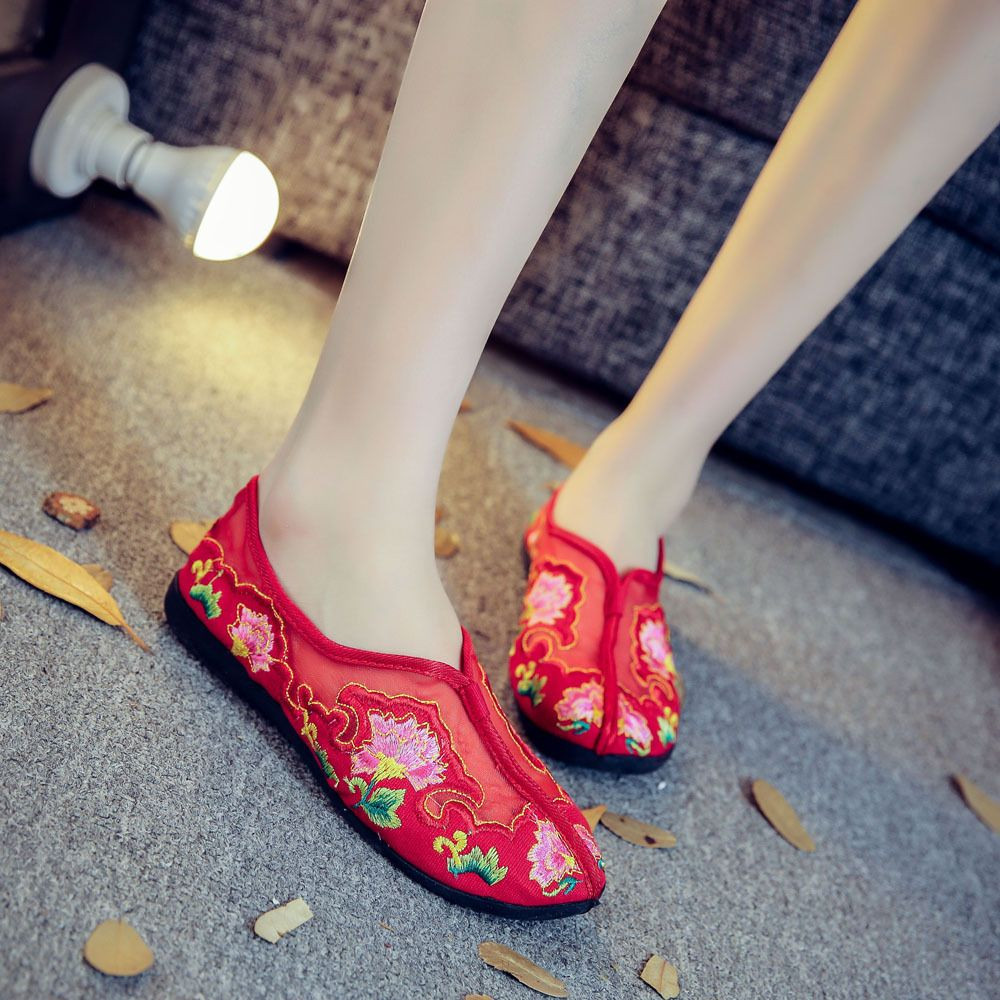 Casual Embroidered Ladies Shoes SHO-012
